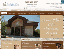 Tablet Screenshot of antelopecreekvet.com